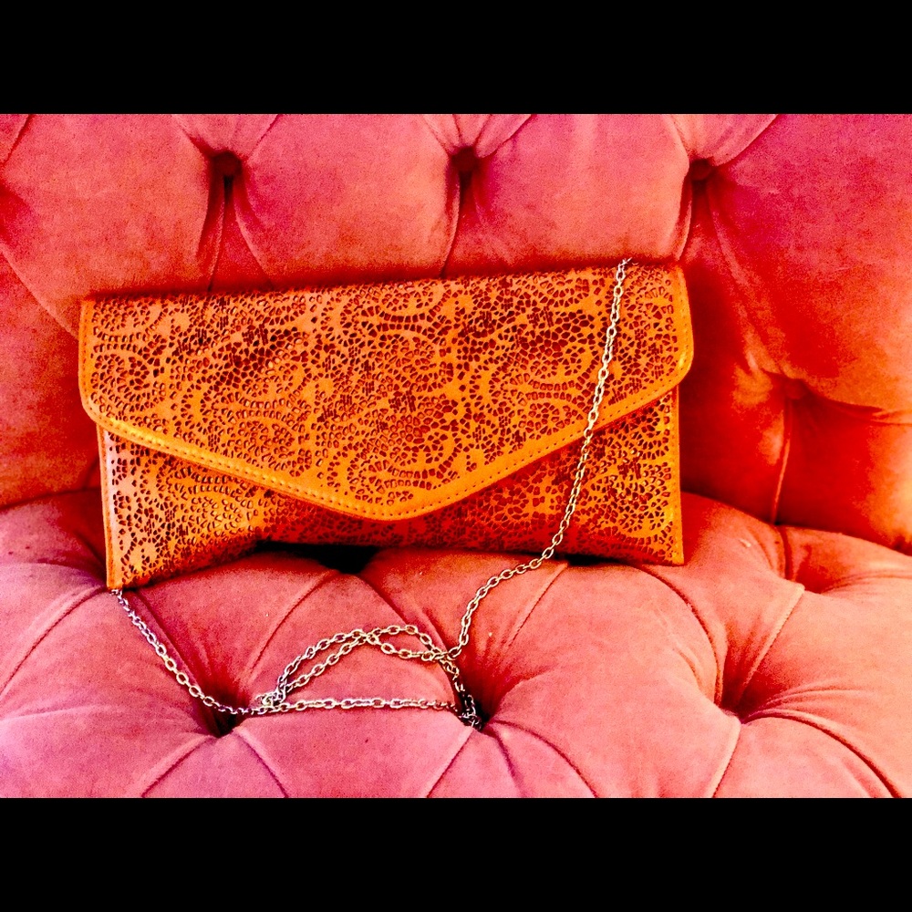 Laser Lace Flap Bag
